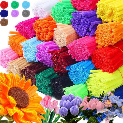 400pcs 30cm Color Felt Pipe Handmade Soft Felt Stick Creative DIY Making Material Multicolor Handmade Sewing Art Accessories