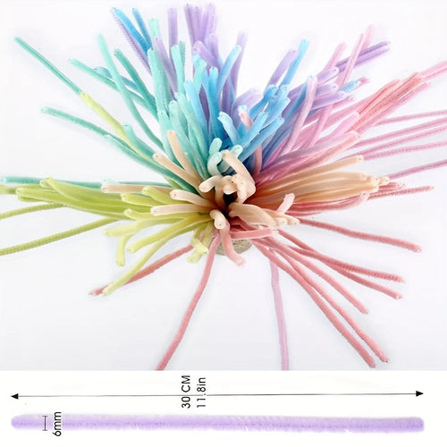 100 Pcs Multi-Color Pipe Cleaners,Pipe Cleaners for Crafts,Pipe Cleaner Crafts,Chenille Stems for Craft Kids DIY Arts Supplies